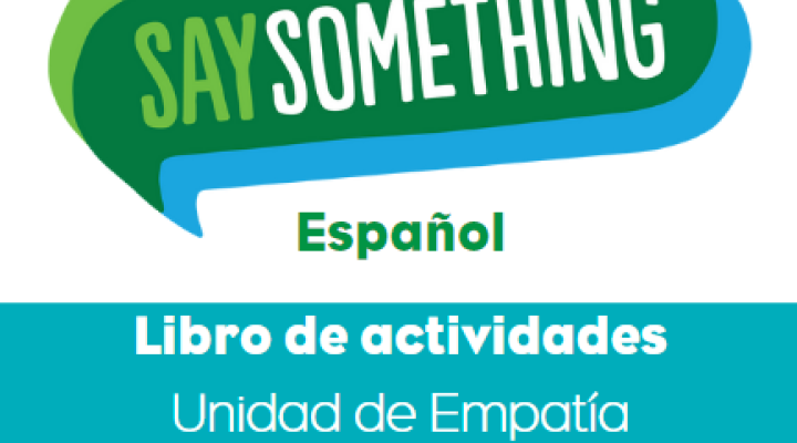 Say Something logo for the empathy unit. 