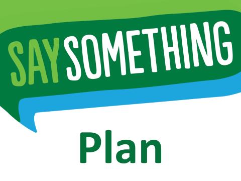 Say Something Plan 